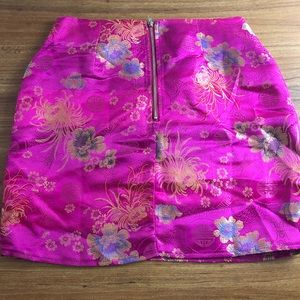 2 Piece Pink Mini Set Skirt/Bralette